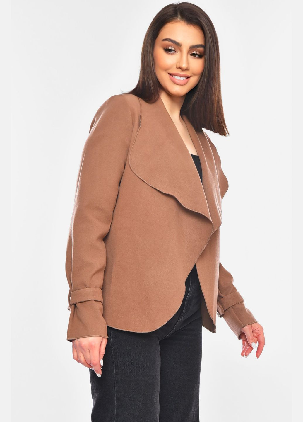 Коричневый демисезонный кардиган Let's Shop