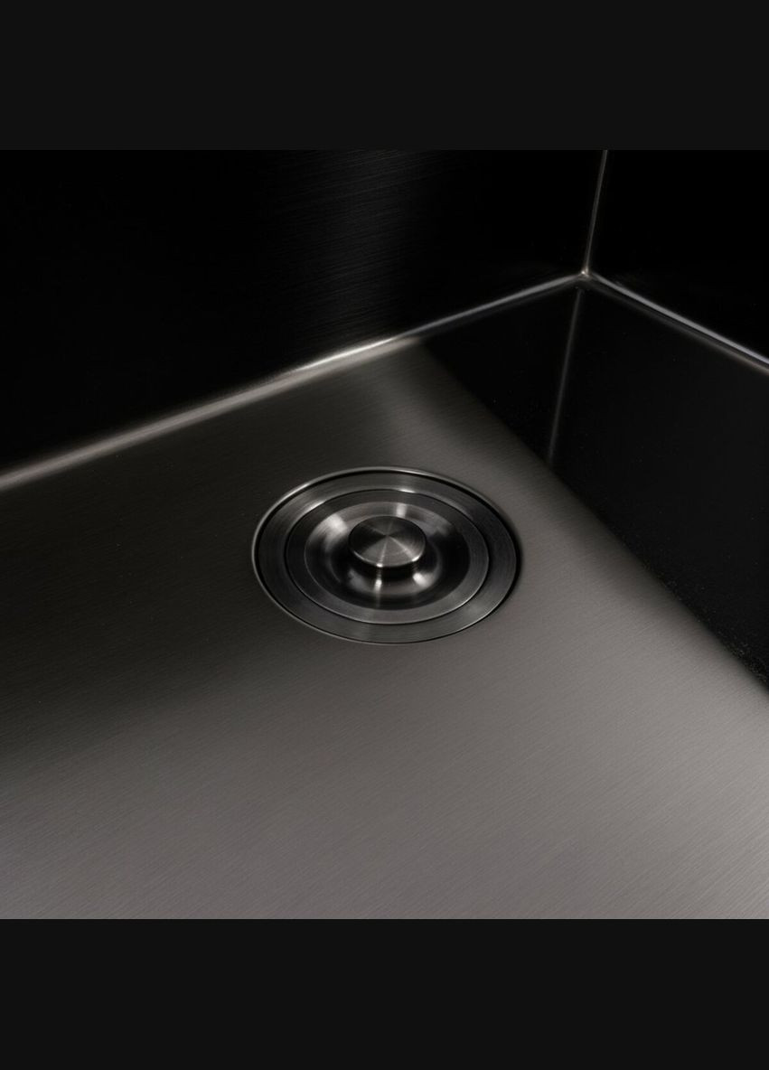 Кухонная мойка черная 60*50 PVD Handmade ECN (2,0/0,5) Valeso (336936536)