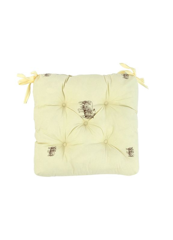 Подушка на стілець 38x38 - Sheep сіра (22721) Руно (347163204)