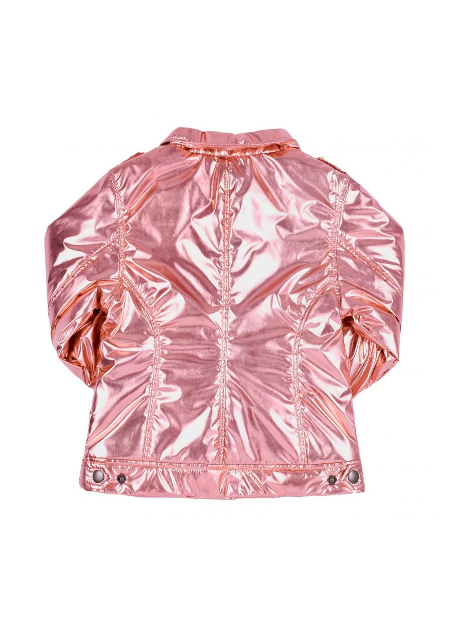 Рожева демісезонна курточка на дівчинку Бембі