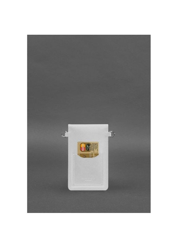 Кожаная сумка через плечо женская чехол для телефона белая BlankNote (302007754)