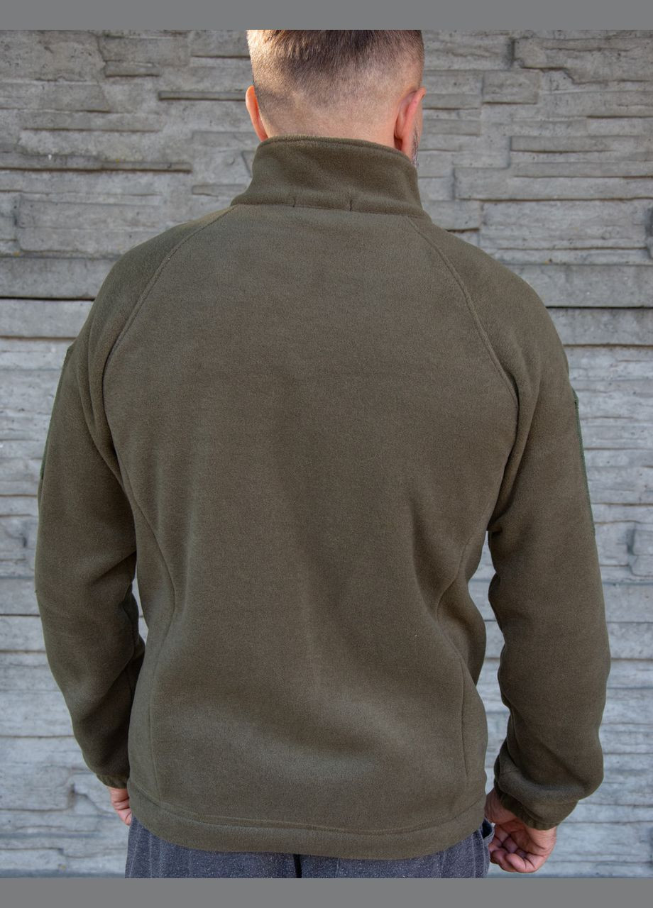 Флісова куртка військова турецький фліс 320 г/м.кв. хакі ВСУ (62-64) КІРАСА (334725733)