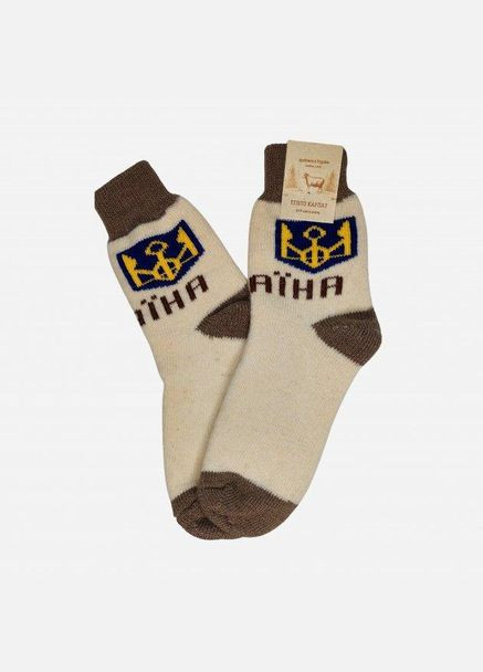 Шкарпетки Тепло Карпат Україна Бежеві Лео (276256675)