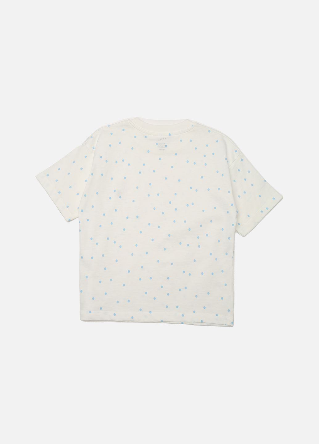 Молочная летняя футболка с коротким рукавом для девочки цвет молочный cb-00271754 Yuki