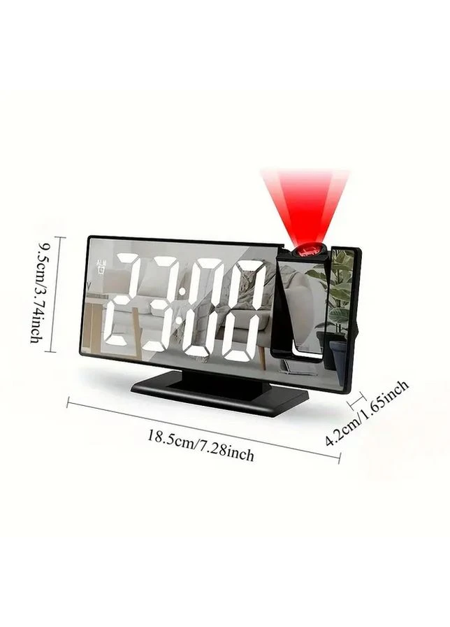 Часы настольные с проекцией времени зеркальные с будильником DS-7700R от USB No Brand (361349395)