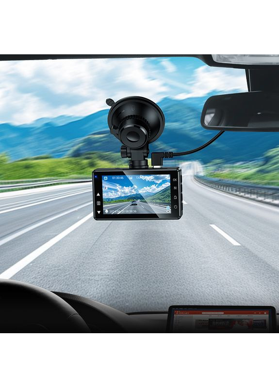 Відеореєстратор 3-inch screen display driving recorder(720P) (6942007653961) Hoco DV14 (372685346)