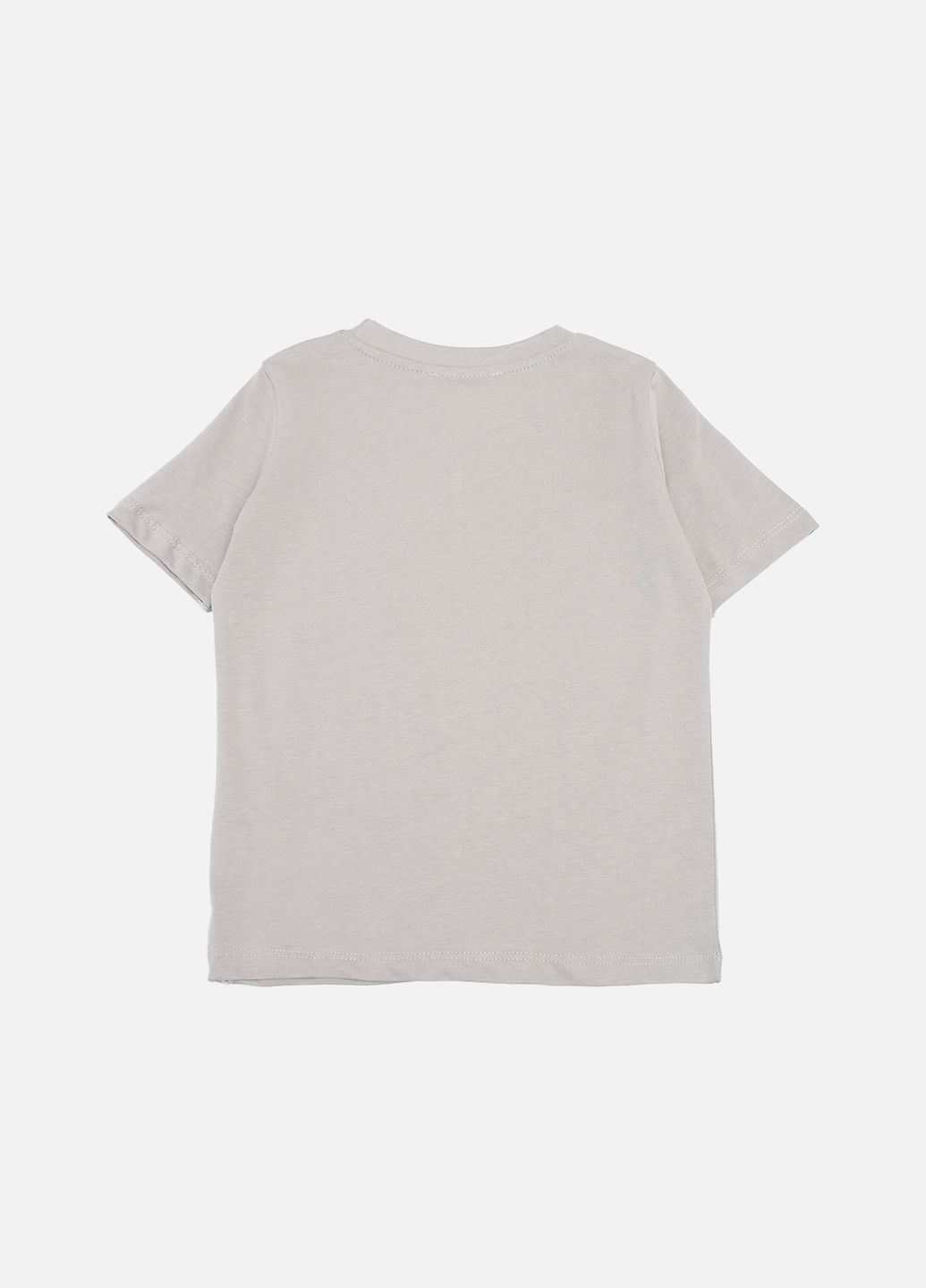 Сіра літня футболка з коротким рукавом для хлопчика колір сірий цб-00274907 Yuki