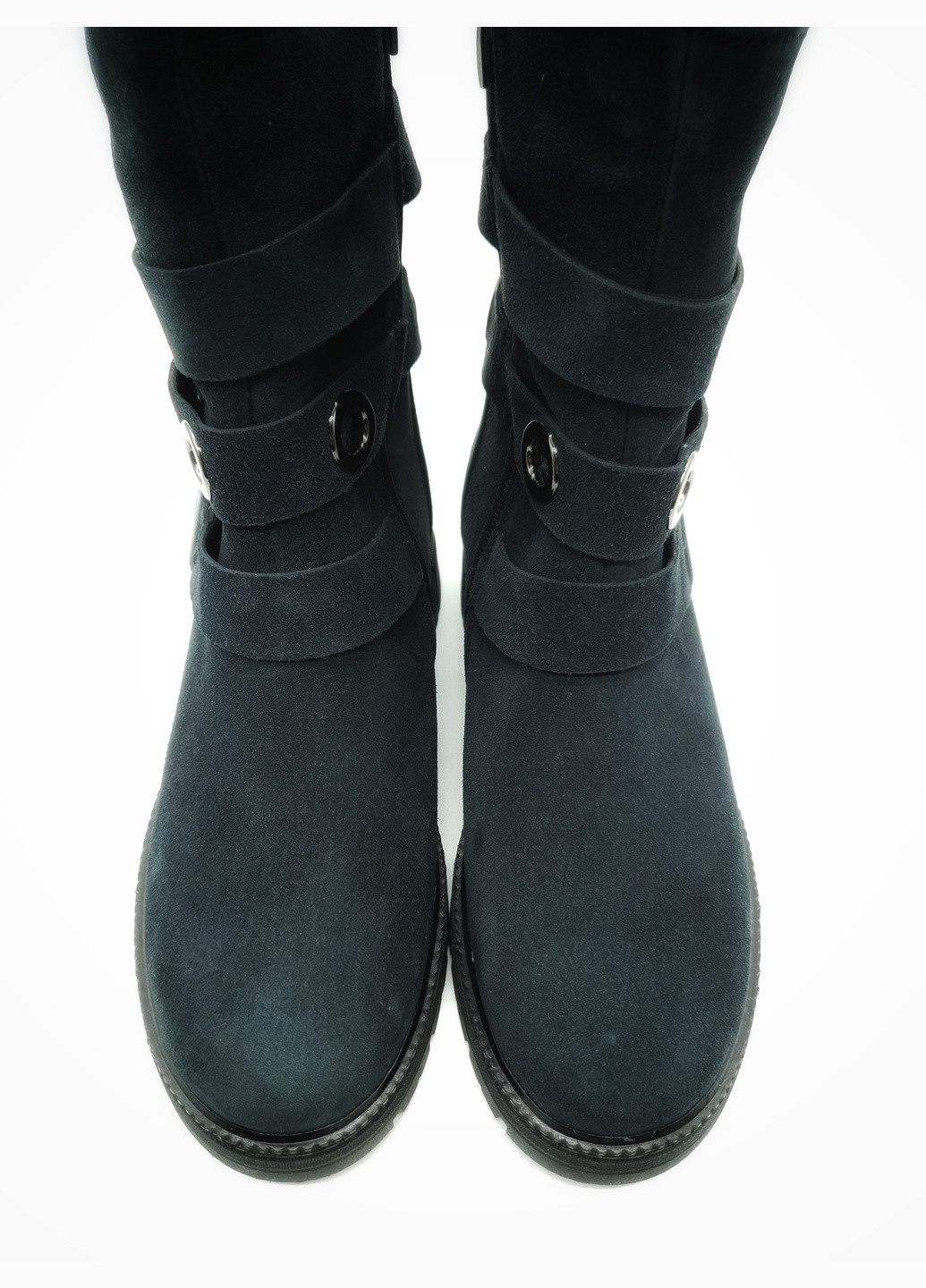 Осенние женские ботинки зимние синие замшевые fs-18-4 23,5 см (р) Foot Step
