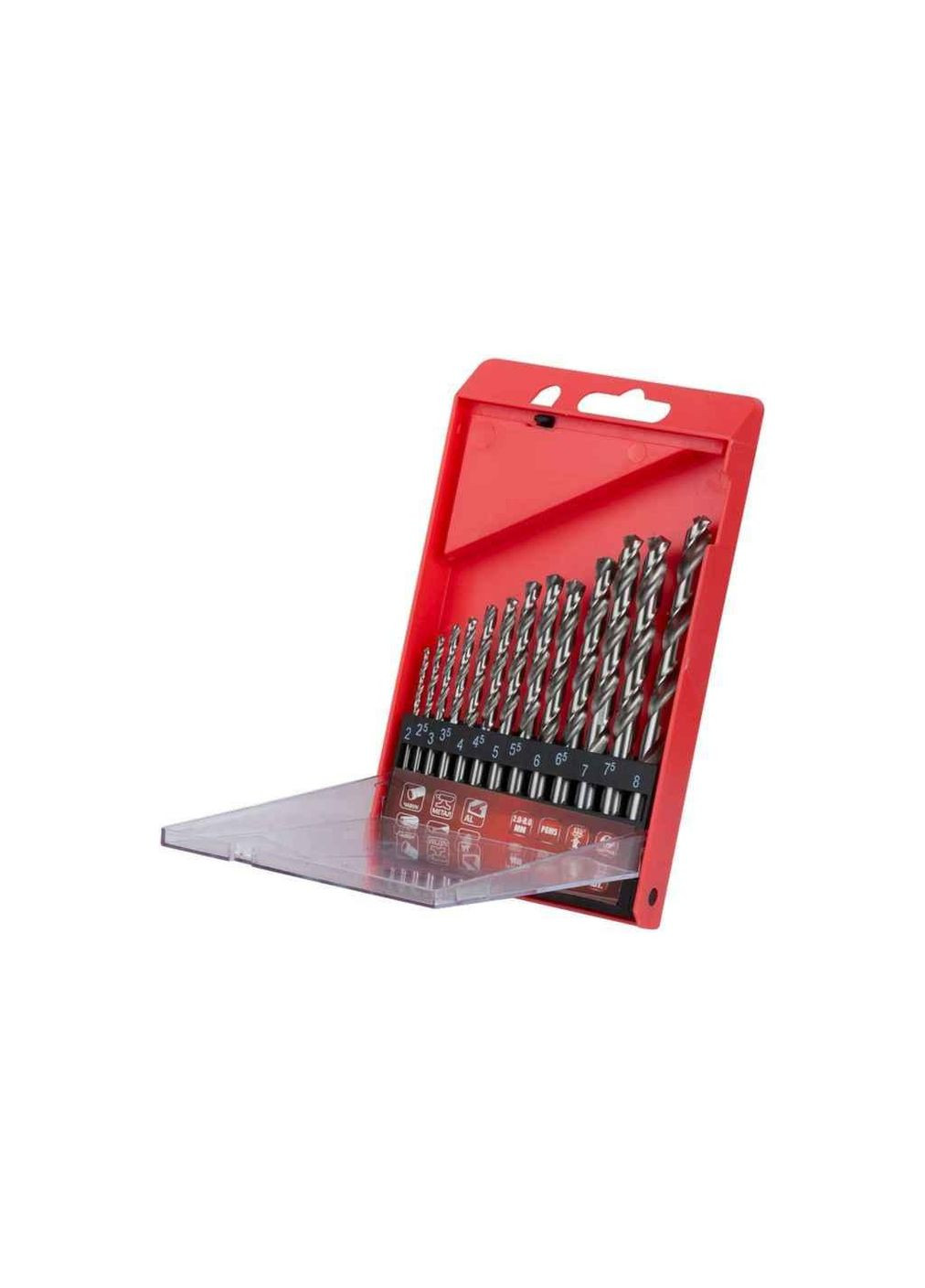 Набір свердел по металу Р6М5 полірованих 13шт 2.0-8.0мм (пласт кейс) ТМ Ultra (305059597)