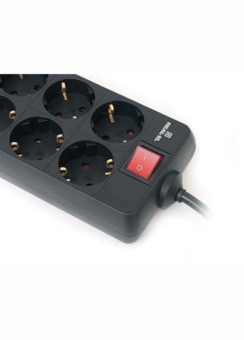 Фільтр живлення RS-8 Protect 1.8m Black Real-El (354736691)