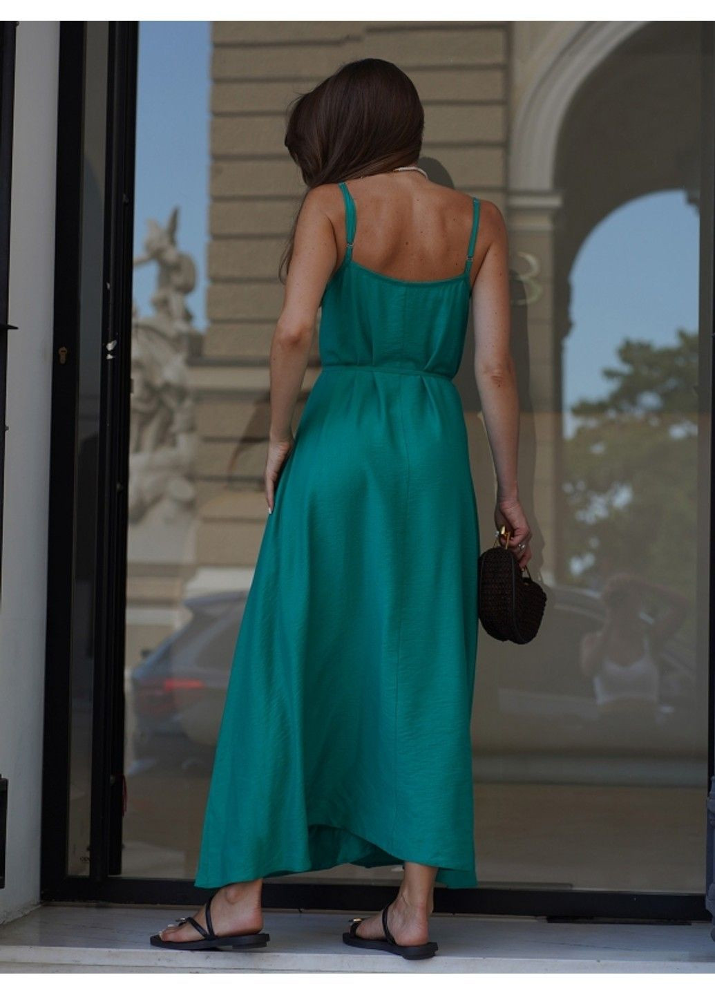 Зеленое повседневный платье issa pus a-647 зелёный ISSA PLUS