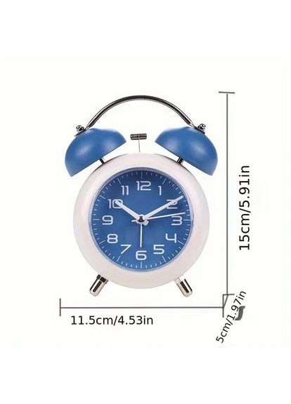 Часы настольные с подсветкой и двойным звонком SAM-0902-R розовый No Brand (365755657)