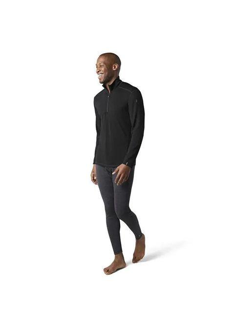 Термофутболка с длинным рукавом мужская Men's Classic Thermal Merino Base Layer 1/4 Zip Boxed, Black, Smartwool (334670820)