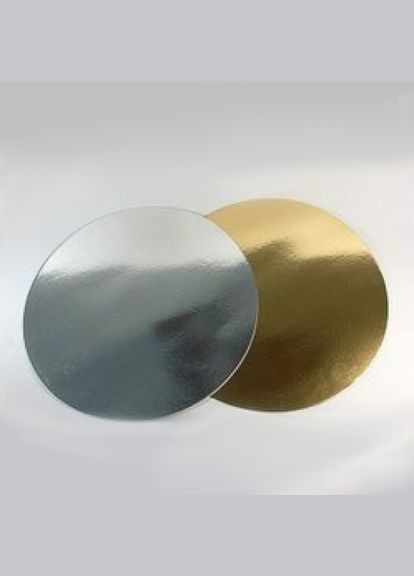 Підкладка для торта кругла золотого і срібного кольори D 360 мм (уп 20 шт) 0292 Empire (278051795)