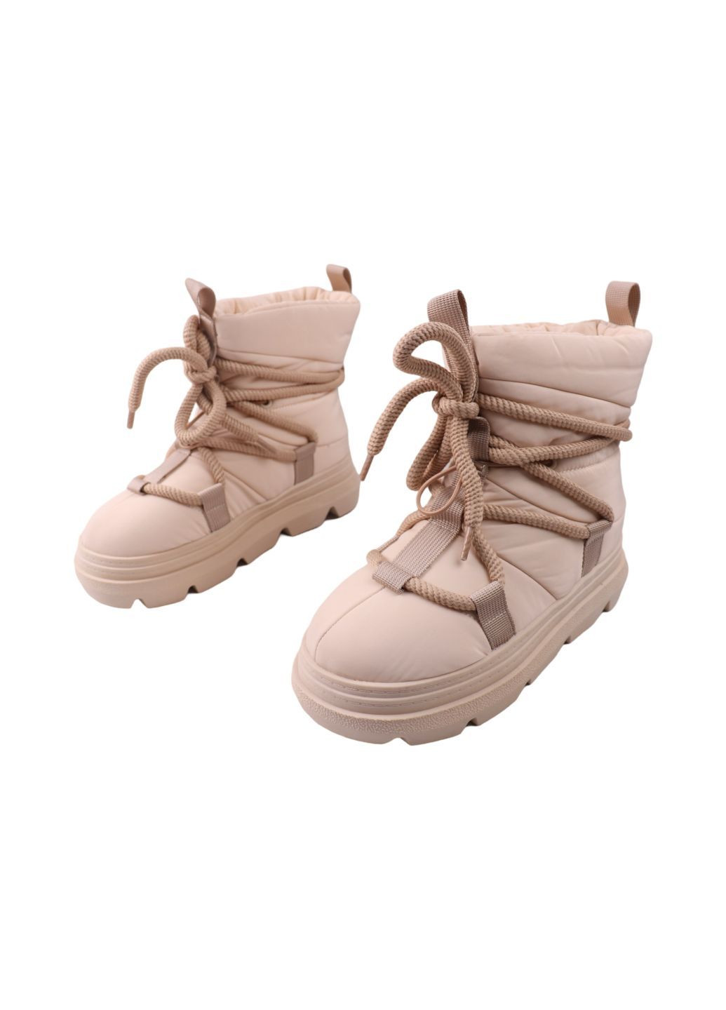 Угги жіночі бежеві балонові на платформі Sorte Lady 181-25ZHS (314860320)