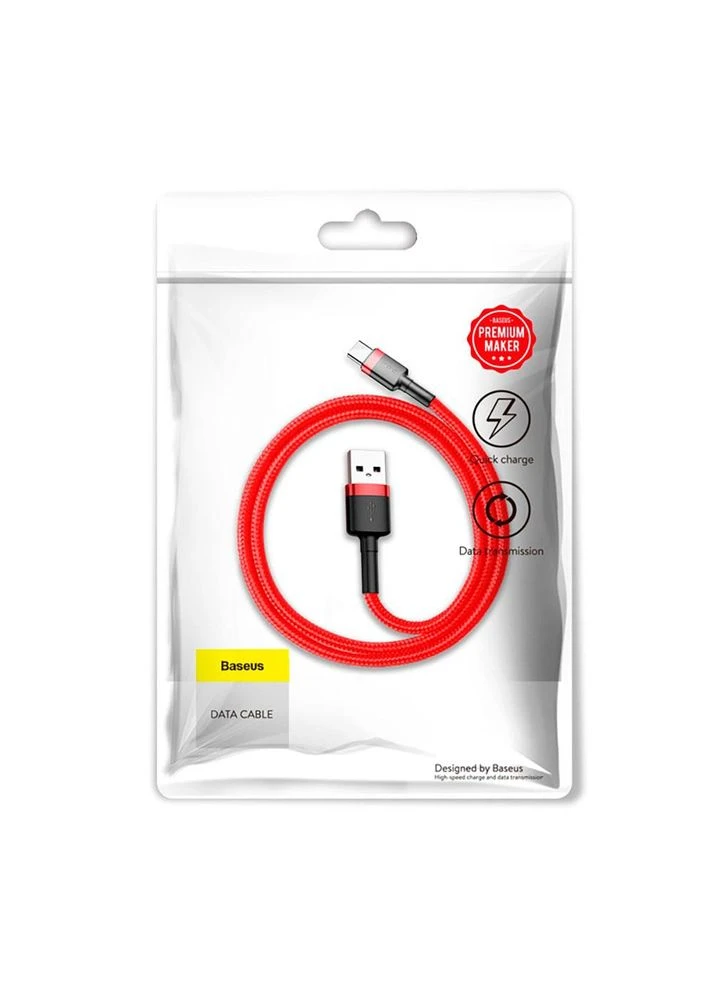Кабель Cafule Cable USB For Type-C 3A 1m Красный+Черный Baseus (394763598)