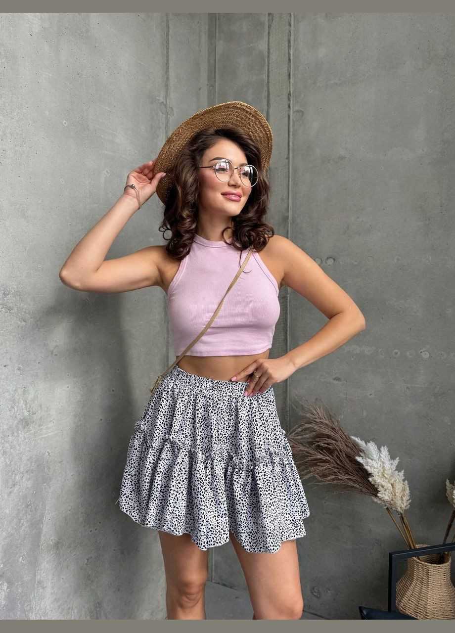 Жіноча спідниця-шорти з рюшами та принтом MonCher (335414277)