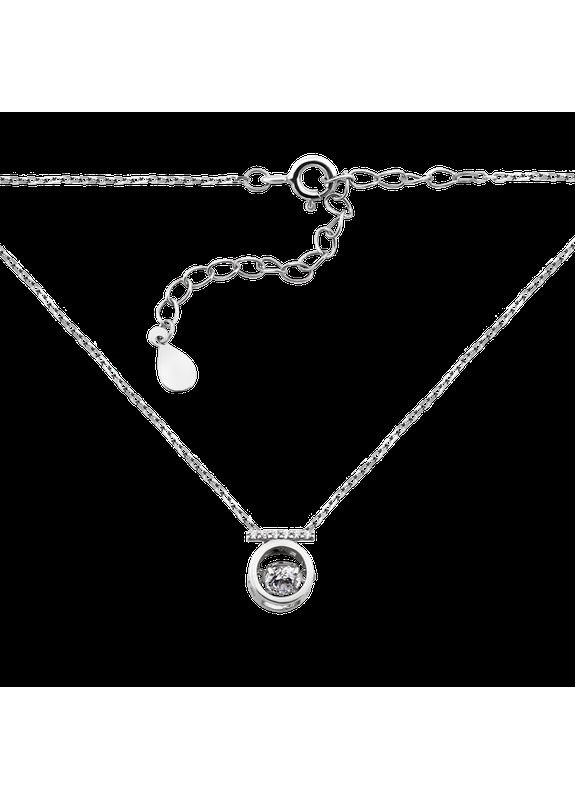 Срібне кольє мінімалістичне яскраве Сонечко з ланцюжком No Brand (354721334)