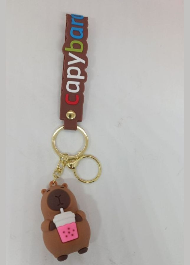 Капибара брелок capybara на ключе, на сумку фигурка игрушка антистресс подвеска 6,2 см Shantou (315634992)