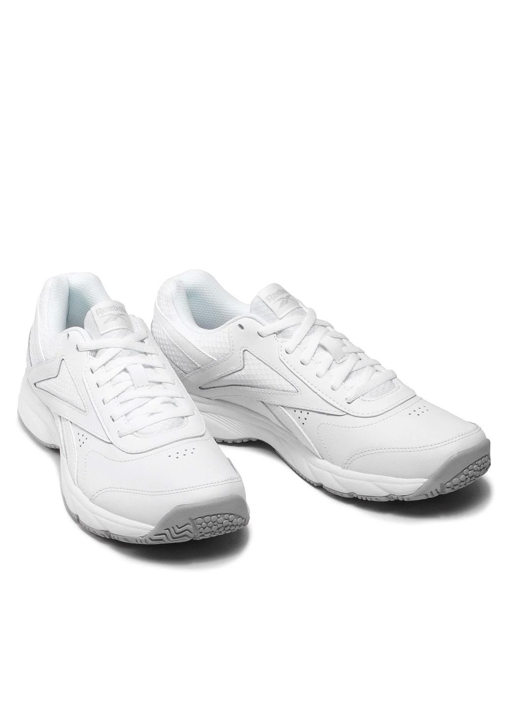 Белые кроссовки мужские белые кожаные Reebok FU7354