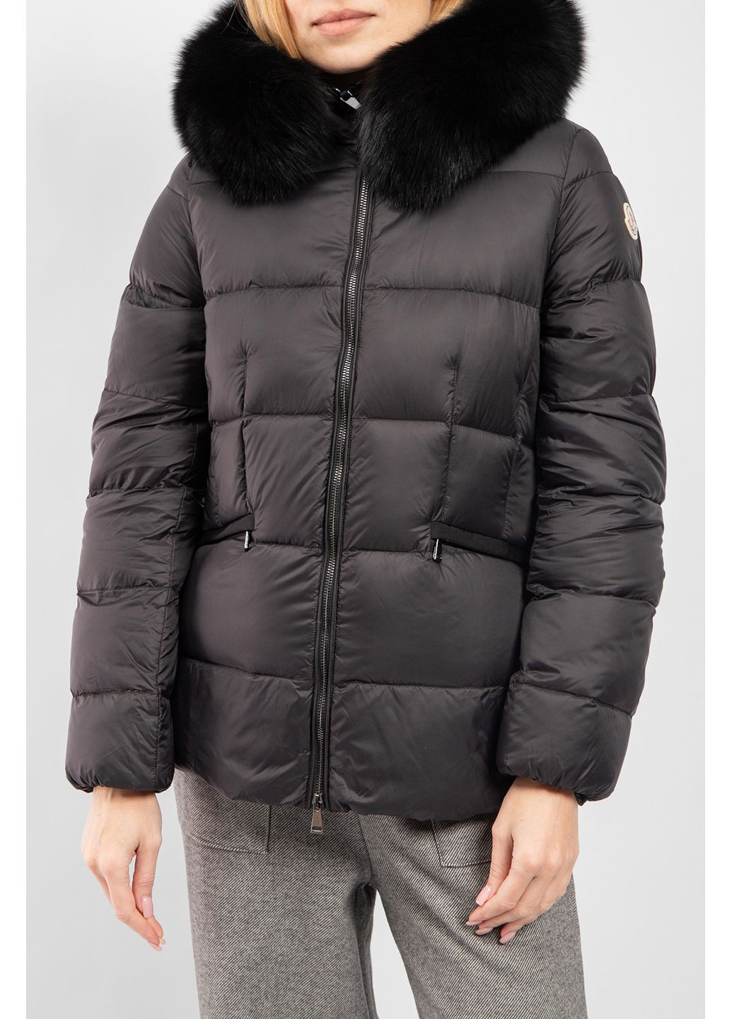 Чорний зимній Пуховик Moncler