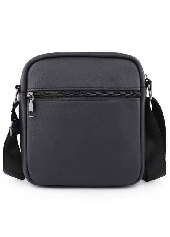 Мужская кожаная барсетка маленькая Qvant 14331 - Черная Tiding Барсетка (366889796)