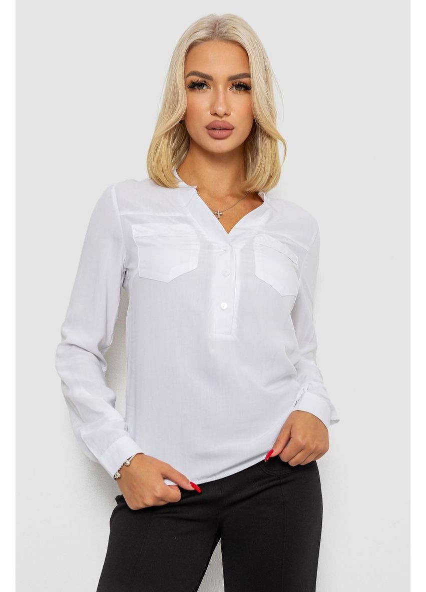 Біла блуза однотонна,, 230rr-96 Ager
