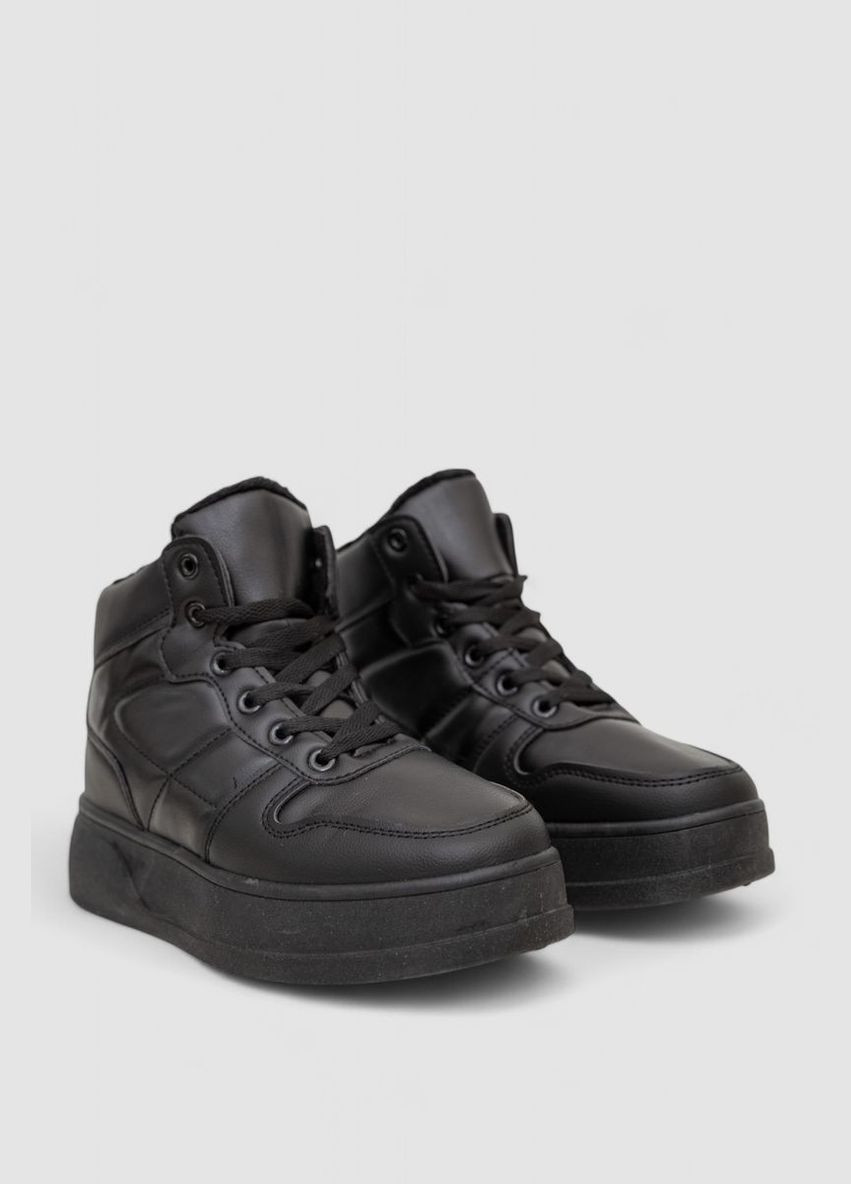 Кроссовки женские зимние на меху Ager 248RQT11 чёрные демисезоны (340052242)