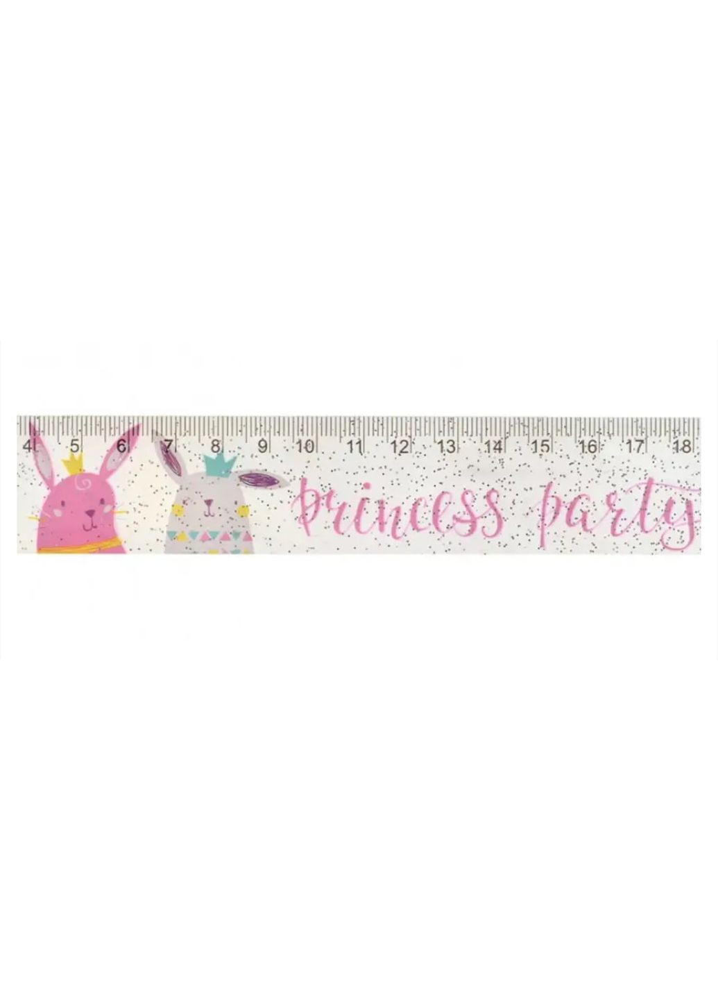 Линейка пластиковая Princess Party, 20 см, прозрачная Yes (288129007)
