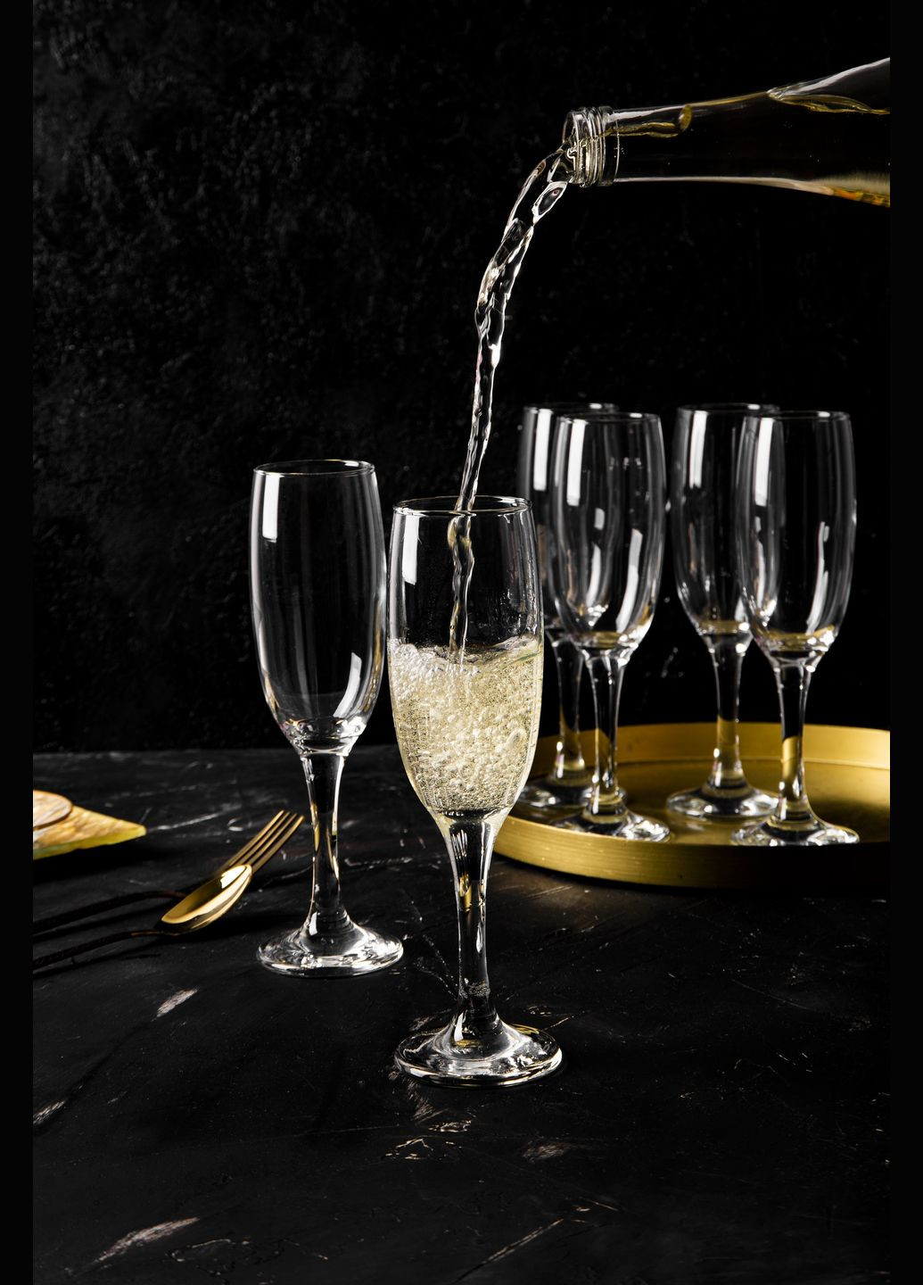 Келих EMPIRE для ігристого /НАБІР/ 6X220 мл (EMP541F120 PLT) Ecomo (316151799)