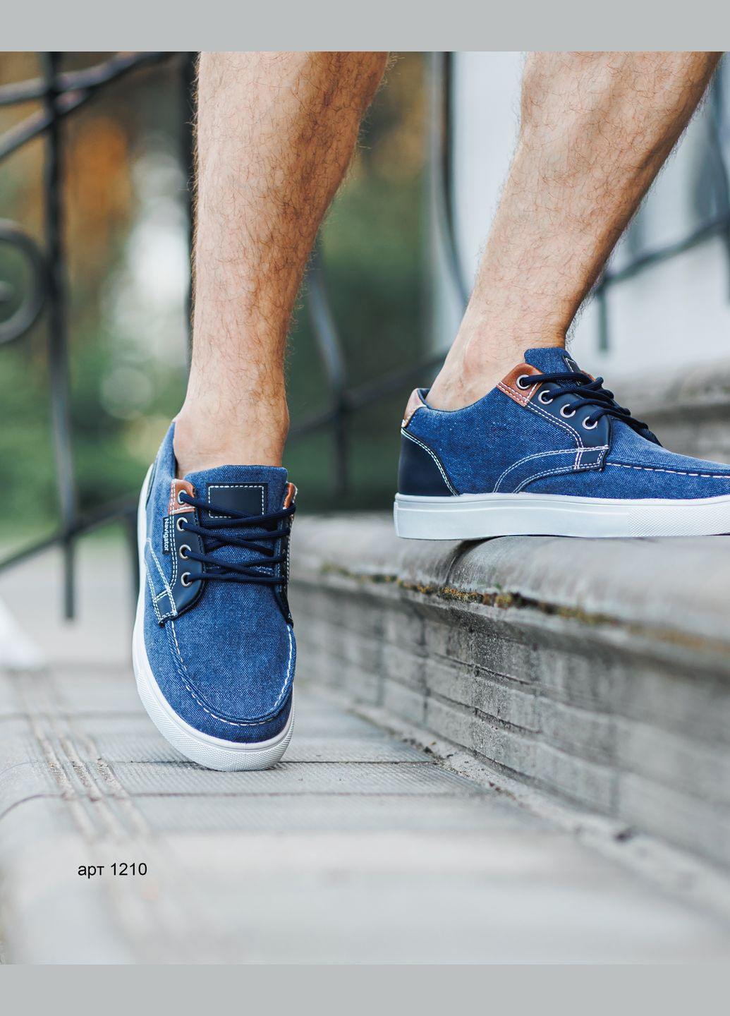 Синій кеди чоловічі casual step jeans Navigator