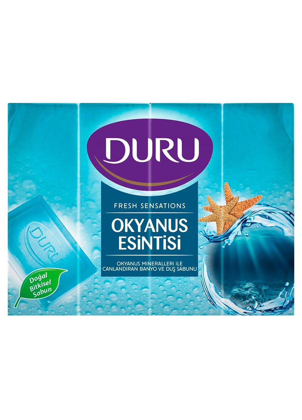 Мило Fresh Sensations Океанський бриз, 4 шт. (4 х 150 г) Duru (335973261)