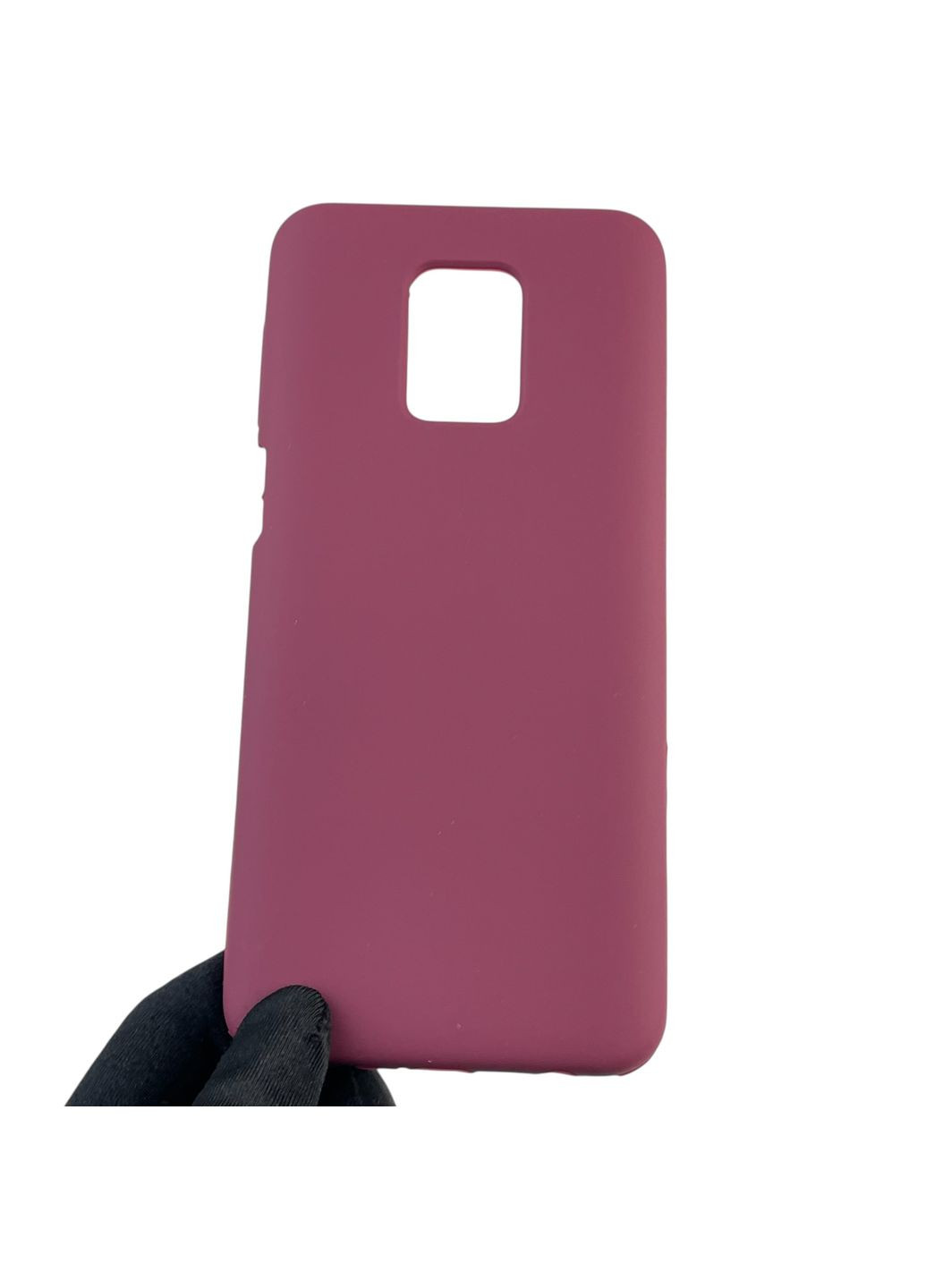 Чехол для Redmi Note 9S силиконовый с микрофиброй нескользящий на сяоми редми нот 9с бордовый Xiaomi (366389737)