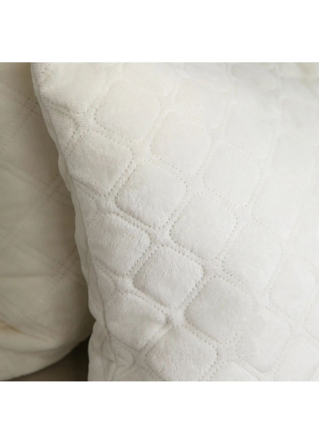 Декоративна велюрова подушка 50*70 см, гіпоалергенна Молочна (281805070) ТЕП (369798741)