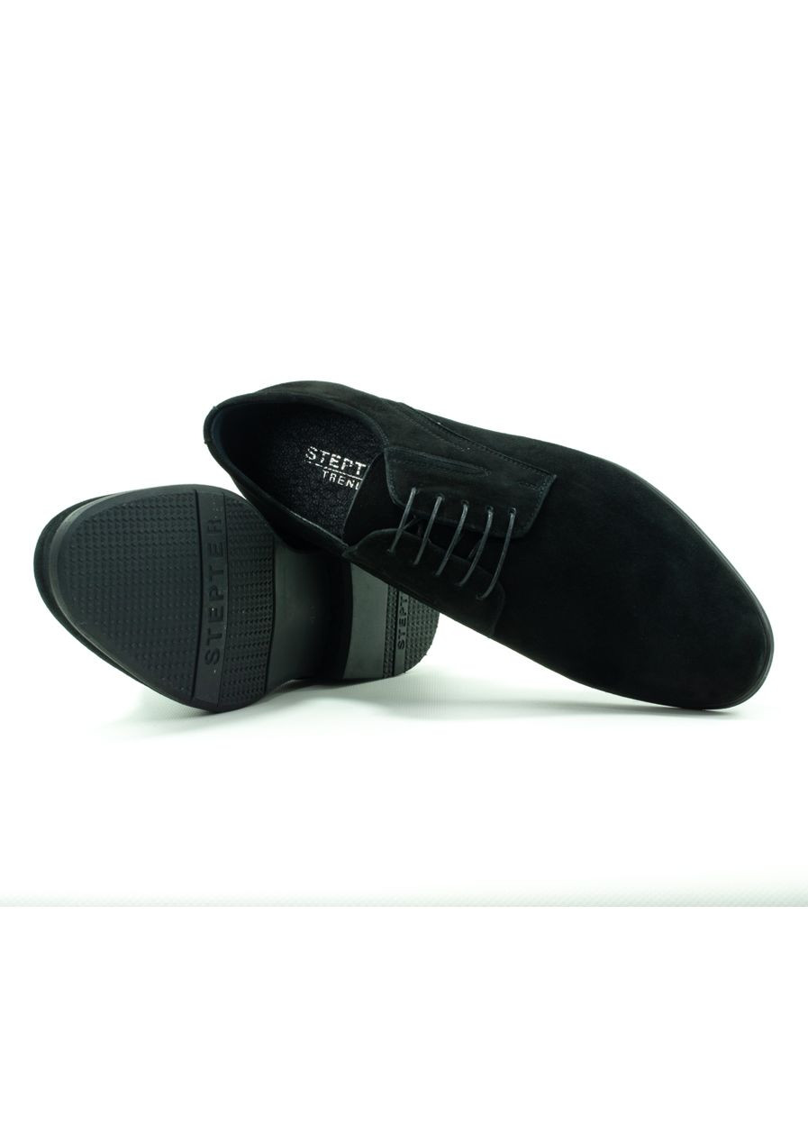 Черные туфли 8725 замш размер Stepter