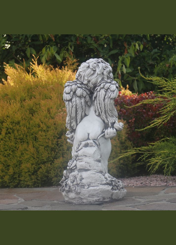 Садова фігура Ангел хлопчик полігіпс 50х23х23 см (ПОЛІ047 ) Гранд Презент (297464052)