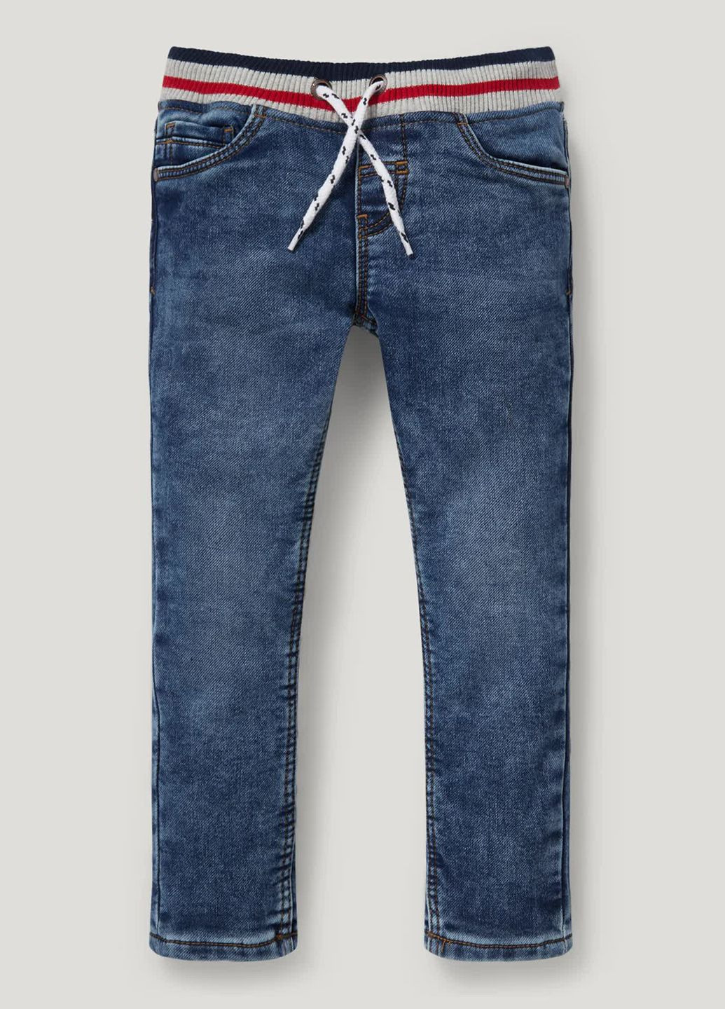 Голубые демисезонные джинсы из хлопка C&A