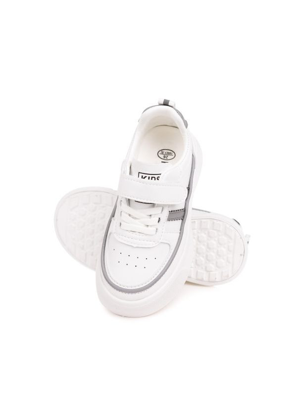 Білі всесезон кросівки Fashion L3520 біло-сірі (25-30)