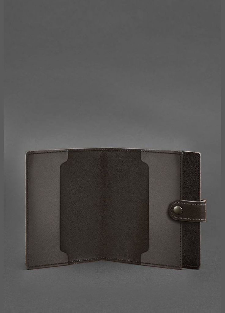 Кожаная обложка-портмоне для удостоверения офицера 11.0 темно-коричневая (A-027854) BlankNote (329186659)