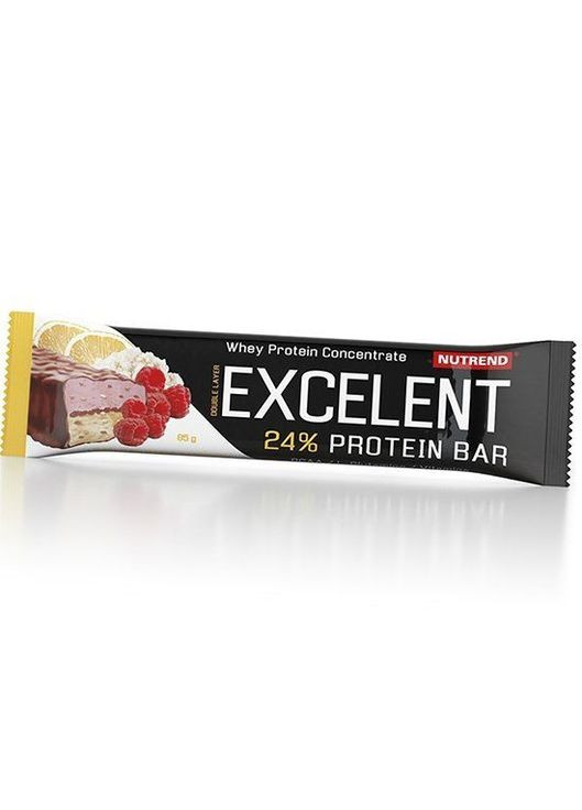 Протеїновий батончик без глютену, Excelent protein bar, 85г Лимон-сир-малина (14119003) Nutrend (322727866)