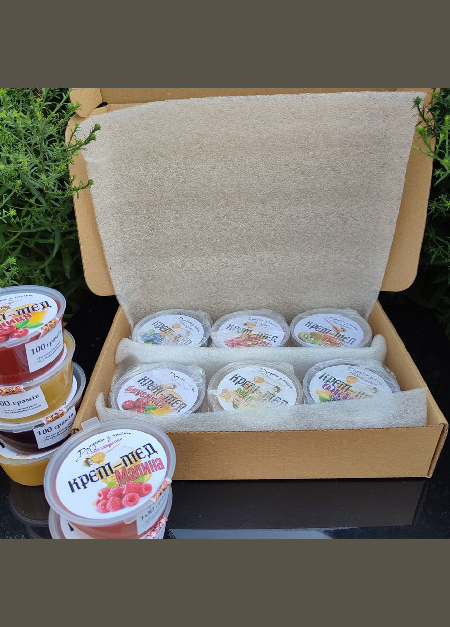 Дегустаційний міні набір крем-медів №2 - 600 грам МЕД ПОШТОЮ (322148716)