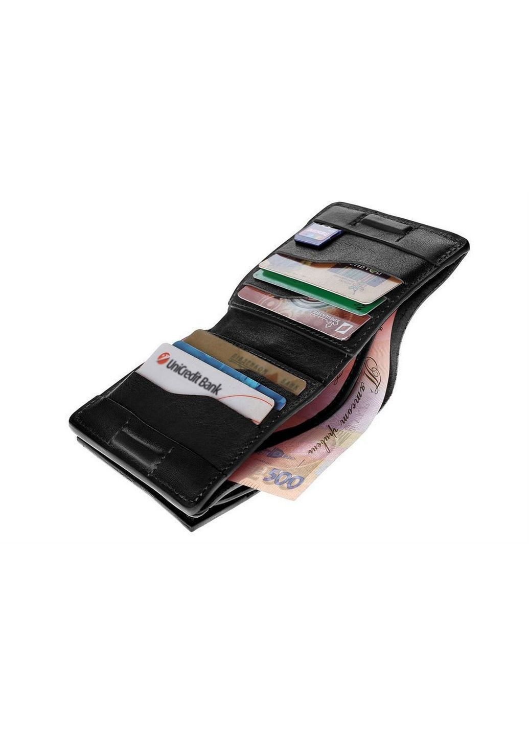 Чоловічий шкіряний гаманець 10х10х2 см Grande Pelle (315875025)