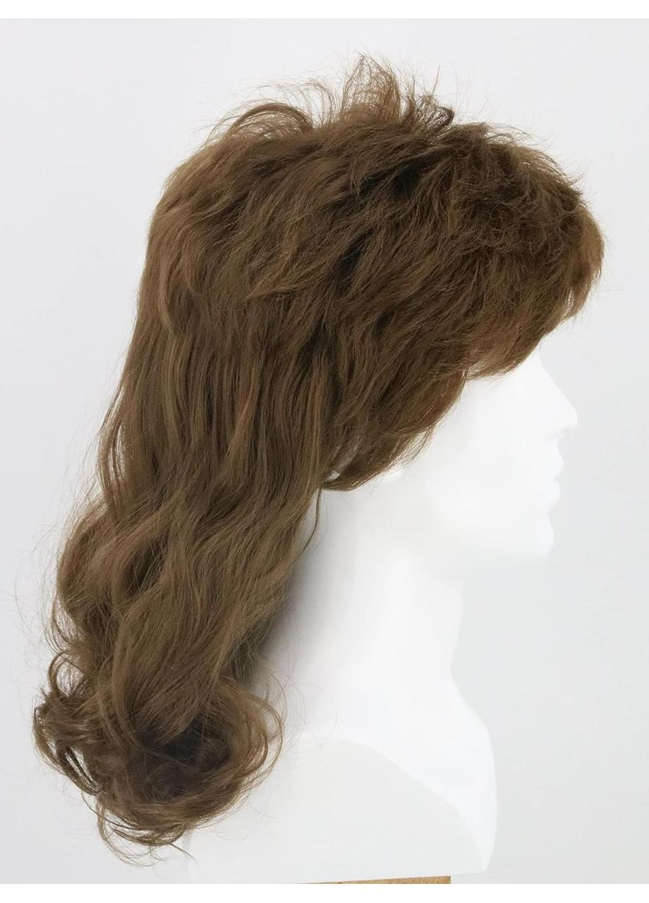 Коричневый ретро парик mullet LeMarnia в стиле 70-х 80-х для мужчин, женщин, термостойкий 30 см, для Хэллоуина No Brand (349729354)