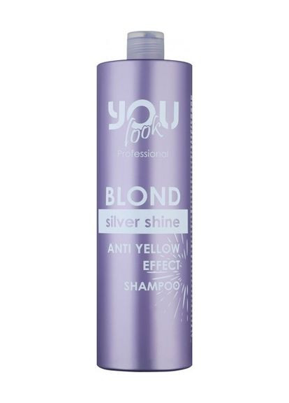Шампунь для нейтрализации желтого оттенка волос You Look Blond Silver Shine AntiYellow, 1000 мл You look Professional (297922968)