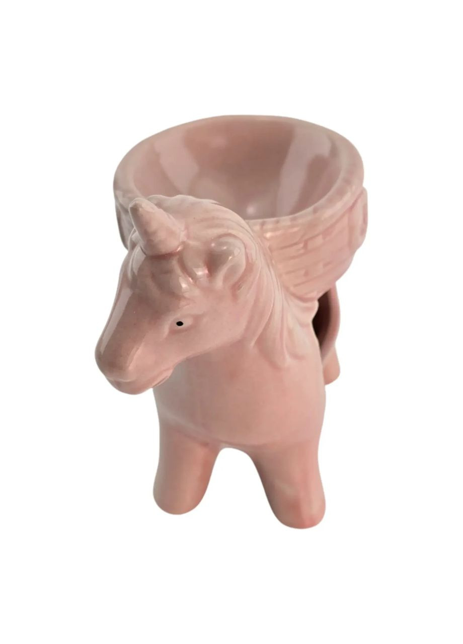 Аромалампа керамическая розовая "Единорог" (11х11х6,5 см) No Brand (365875565)