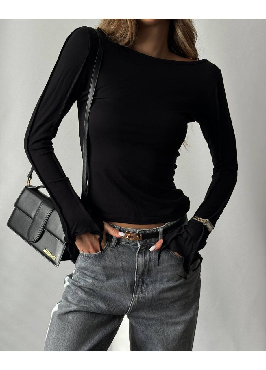 Женский драпированный лонгслив Україна (361071393)