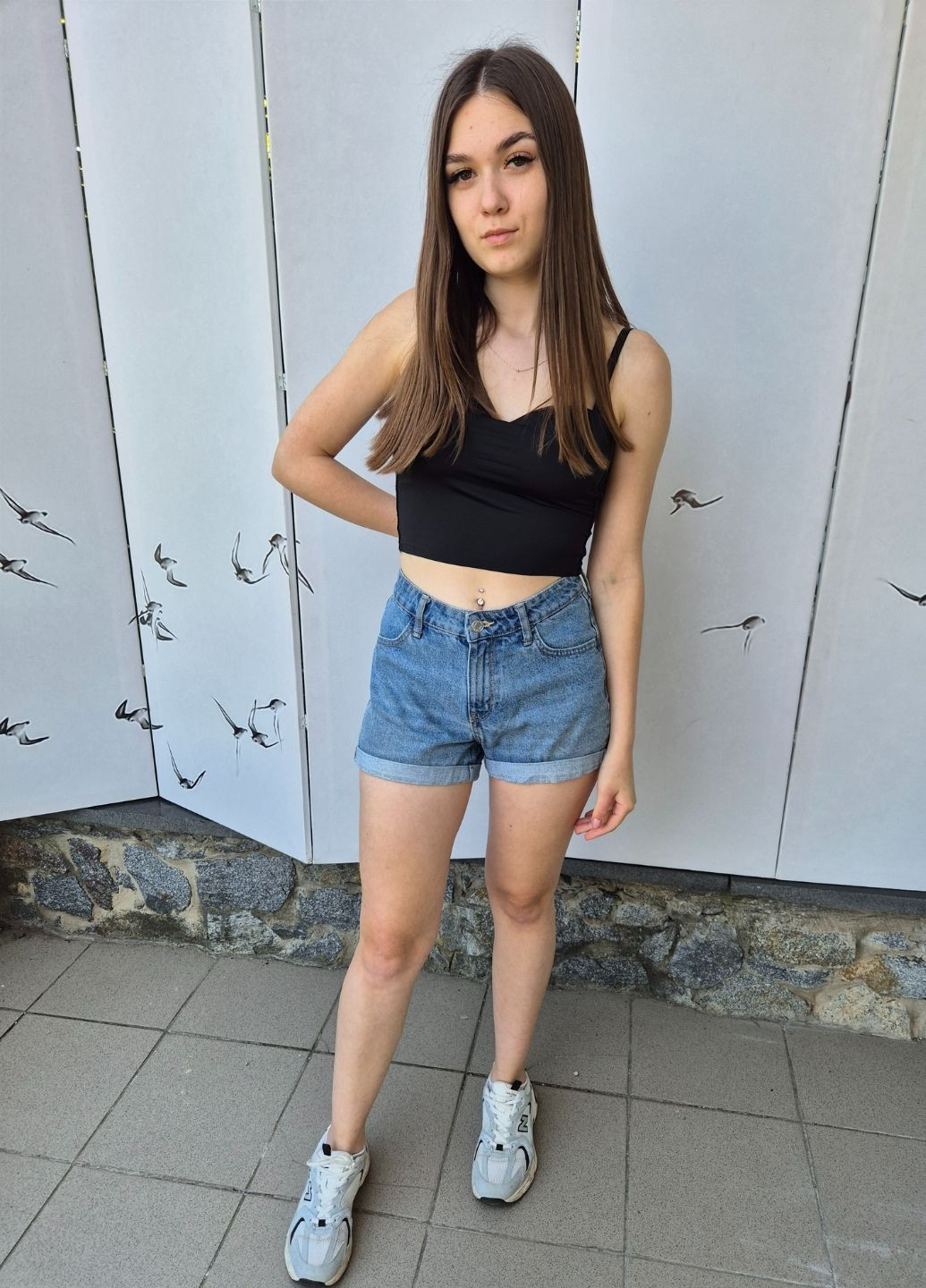 Шорти жіночі джинсові укорочені No Brand (369503844)