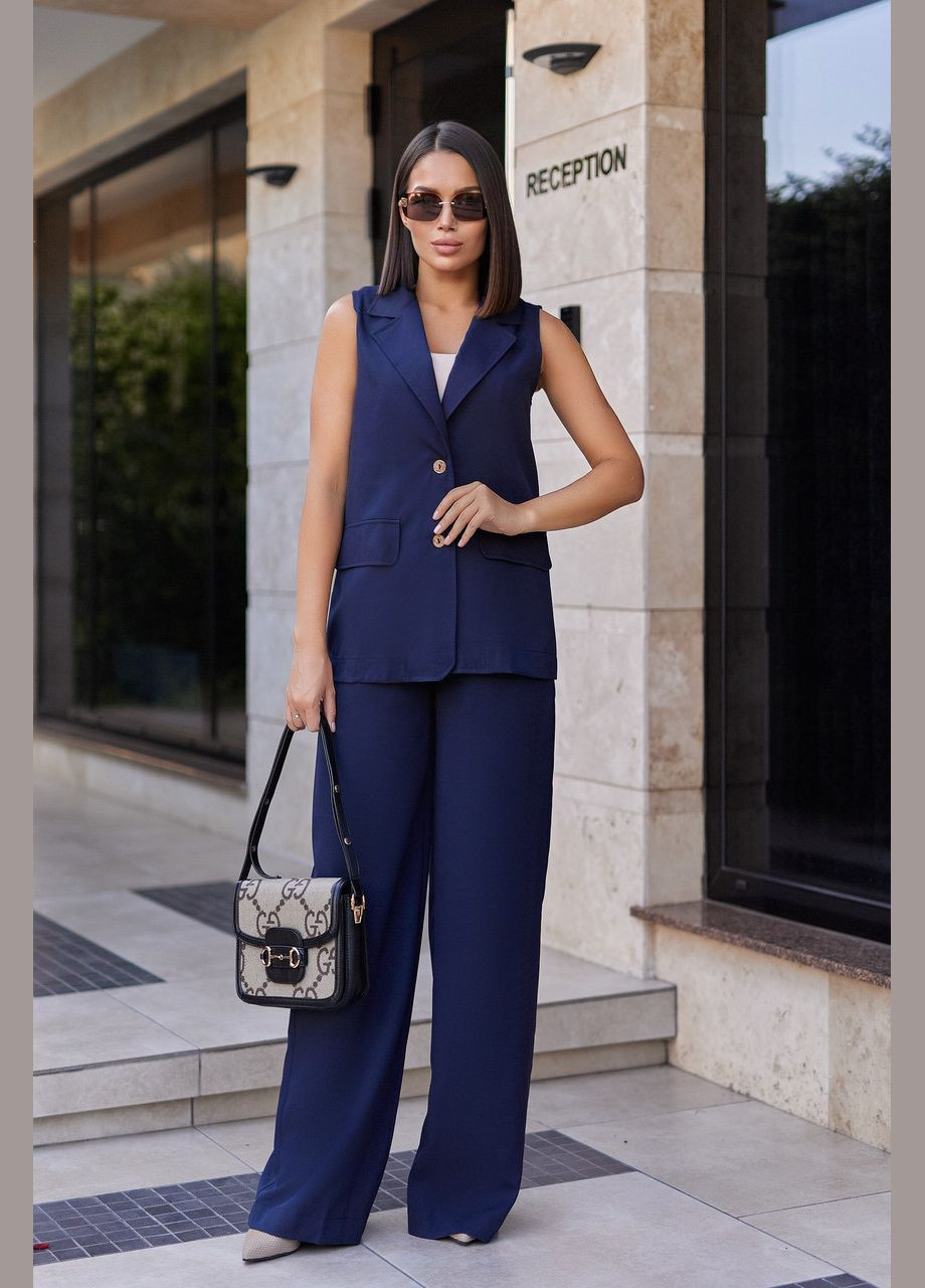 Жіночий брючний костюм із жилетом Fashion Girl (302860082)
