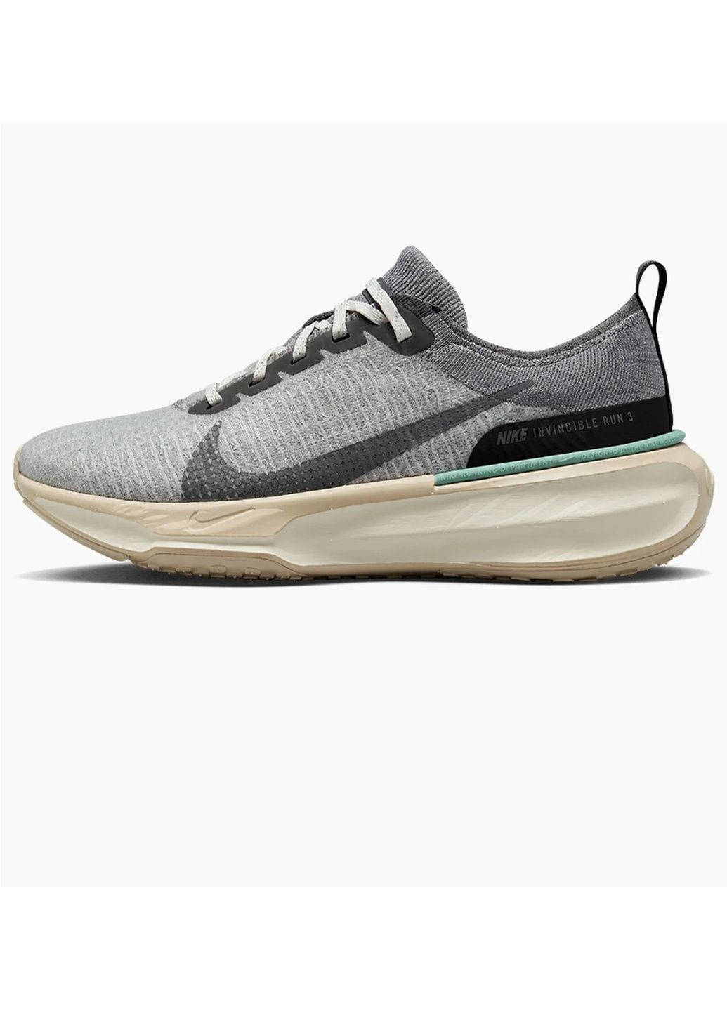 Серые кроссовки мужские zoomx invincible run flyknit 3 grey fn7503-065 Nike