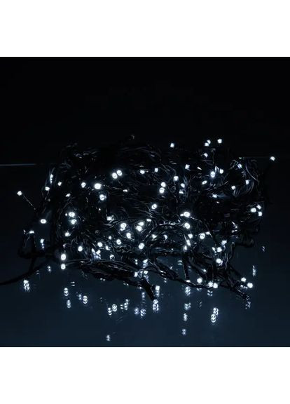 Уличная гирлянда бахрома 12 м 200 led черный провод черный провод Белый 12MBW Garlando (306849433)